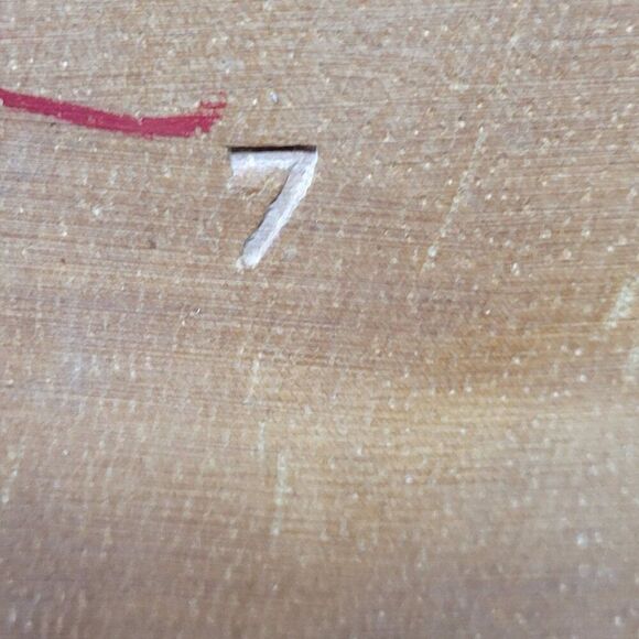 Vintage Tan Leather Wooden Platform Sandals Sz 7 Studded Open Toe Heel Brazil - Picture 7 of 16